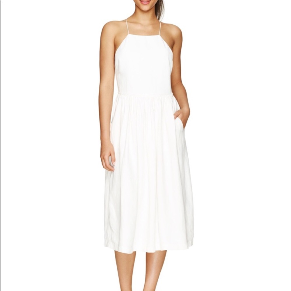 Aritzia Hymne dress in white